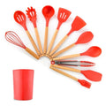 Kit 12 Peças de Utensílios de Cozinha de Silicone