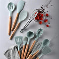 Kit 12 Peças de Utensílios de Cozinha de Silicone